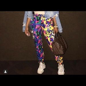 Multicolored Camo Pants